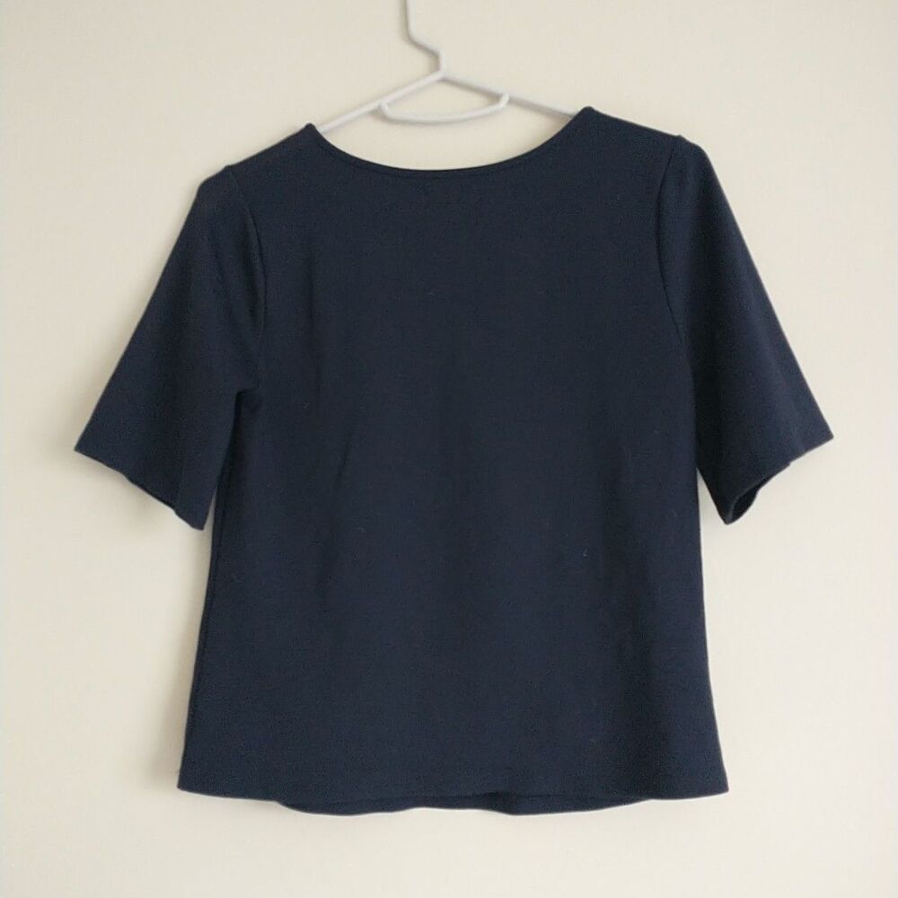 Ripley Rader T-shirt Top Womens 2 Navy Blue Short Sleeve Cotton Capsule*READ - Picture 3 of 9